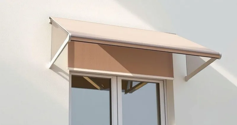 Toldo cortina retrátil com visor